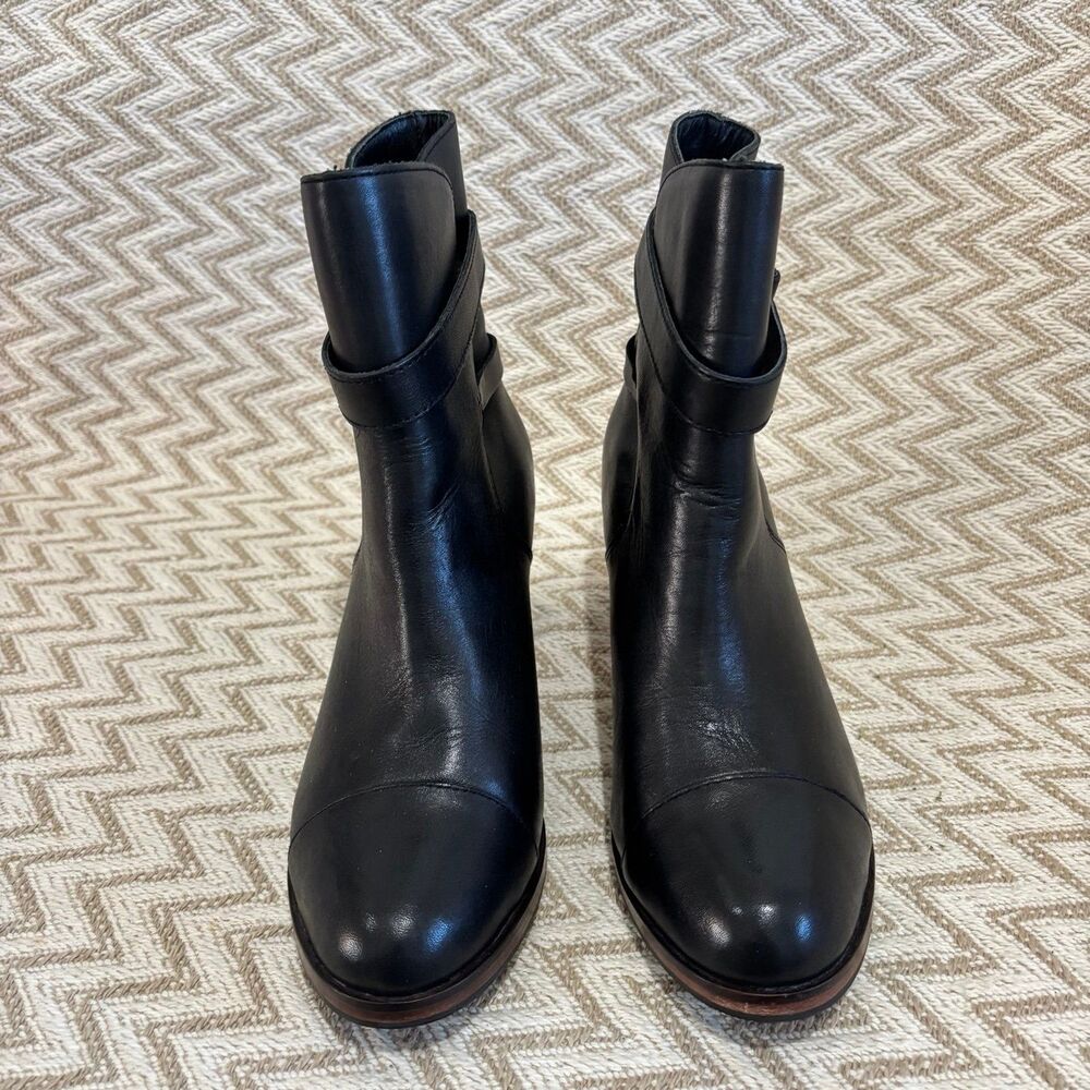 Wolverine 1000 Mile Samantha Pleet Bonny Pull On Black Leather Boots Size 8 - Picture 4 of 11